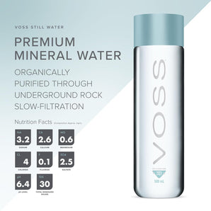 24x500ml VOSS Natural Mineral Water RPET